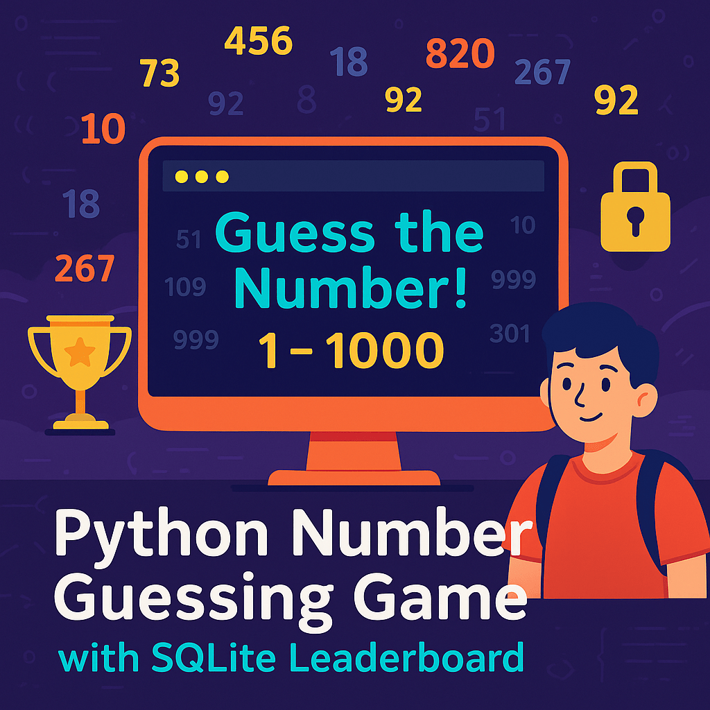 🎮 Building a Number Guessing Game in Python with SQLite&nbsp;Leaderboard